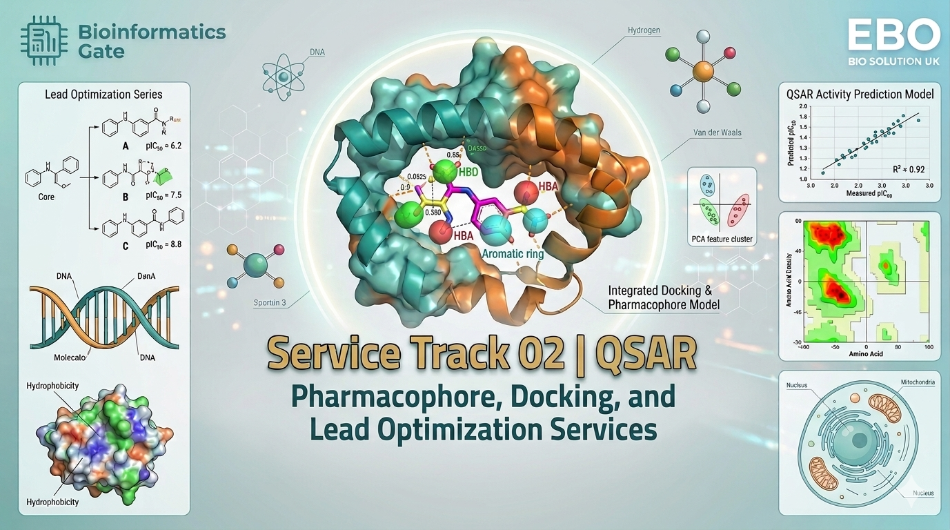 Service Track 02 QSAR, Pharmacophore, Docking, and Lead Optimization Services